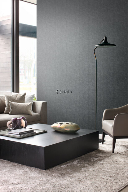 Origin Wallcoverings Identity (incl. Gratis Lijm*) 347413 - Zwart / Grijs