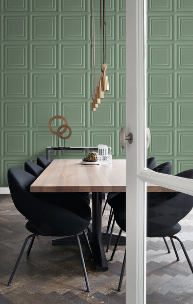 Origin Wallcoverings 3D Reflections (incl. Gratis Lijm*) 347830 - Groen