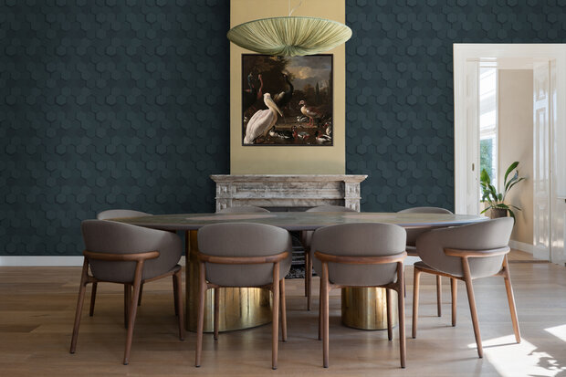 Origin Wallcoverings 3D Reflections (incl. Gratis Lijm*) 347853 - Blauw