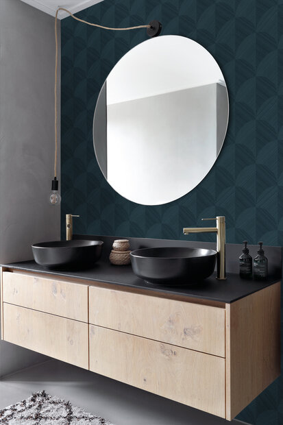 Origin Wallcoverings 3D Reflections (incl. Gratis Lijm*) 347940 - Blauw