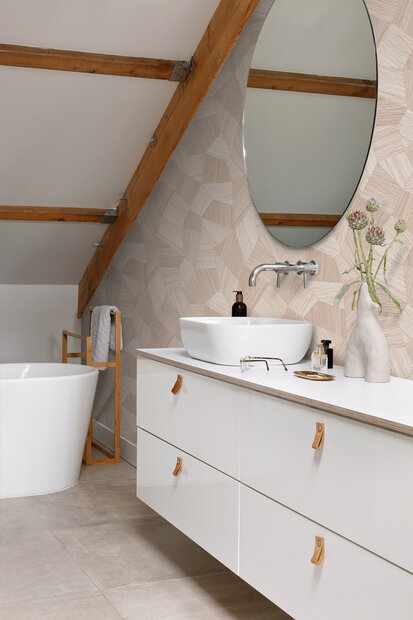 Origin Wallcoverings 3D Reflections (incl. Gratis Lijm*) 347985 - Roze