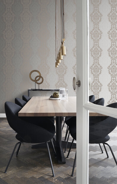 Origin Wallcoverings Beaumont (incl. Gratis Lijm*) 346212 - Geel / Bruin