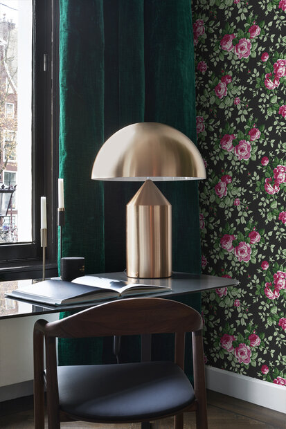 Origin Wallcoverings Bloomingdale (incl. Gratis Lijm*) 326140 - Zwart / Roze
