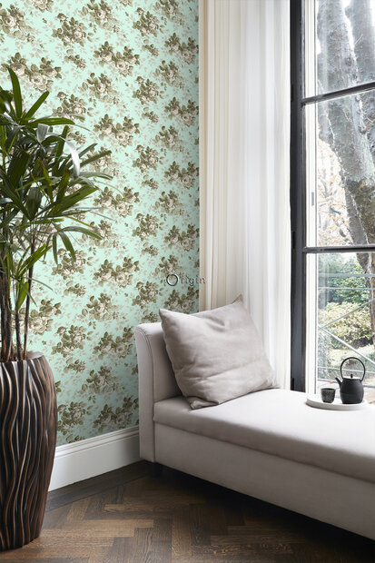 Origin Wallcoverings Bloomingdale (incl. Gratis Lijm*) 326143 - Groen