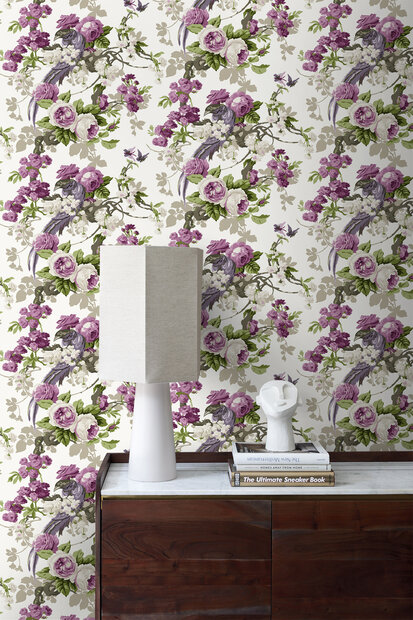 Origin Wallcoverings Bloomingdale (incl. Gratis Lijm*) 326152 - Paars