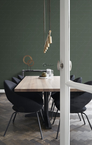 Origin Wallcoverings City Chic (incl. Gratis Lijm*) 347728 - Groen
