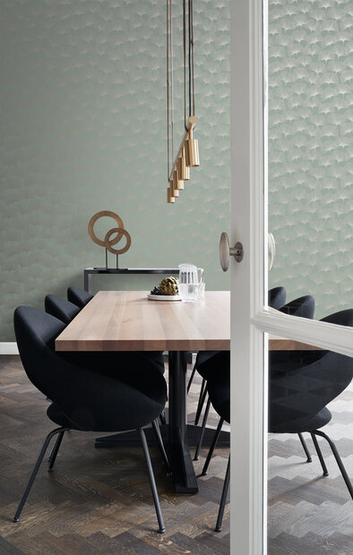 Origin Wallcoverings City Chic (incl. Gratis Lijm*) 347733 - Groen