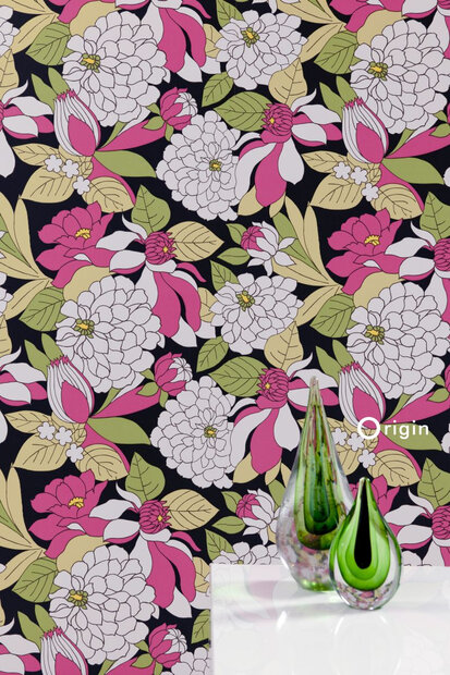 Origin Wallcoverings Couture (incl. Gratis Lijm*) 307136 - Roze / Groen