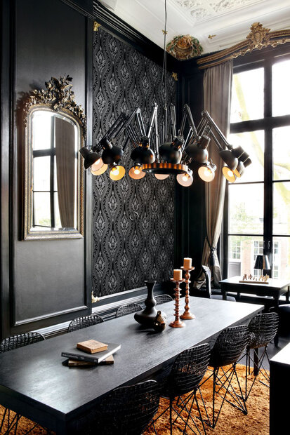 Origin Wallcoverings Grandeur (incl. Gratis Lijm*) 346602 - Zwart