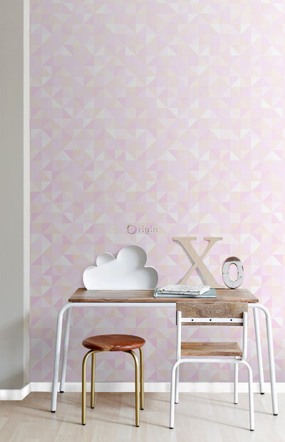Origin Wallcoverings Hide &amp; Seek (incl. Gratis Lijm*) 337208 - Roze