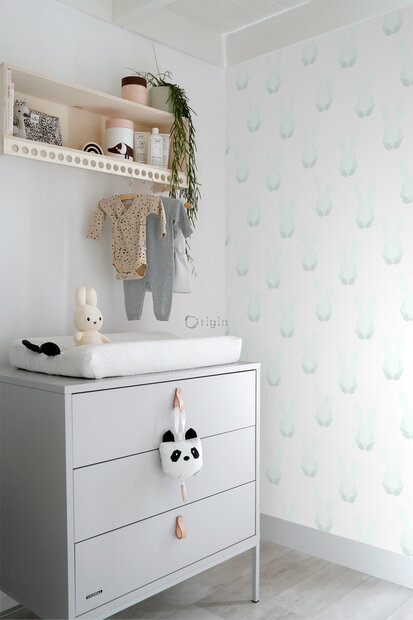 Origin Wallcoverings Hide &amp; Seek (incl. Gratis Lijm*) 347489 - Wit / Groen