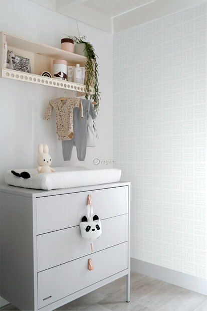 Origin Wallcoverings Hide &amp; Seek (incl. Gratis Lijm*) 347499 - Wit / Groen