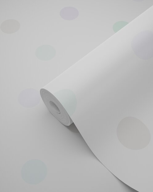 Origin Wallcoverings Hide &amp; Seek (incl. Gratis Lijm*) 347511 - zilver / Wit / Paars / Blauw