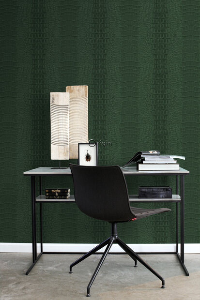 Origin Wallcoverings Luxury Skins (incl. Gratis Lijm*) 347776 - Groen