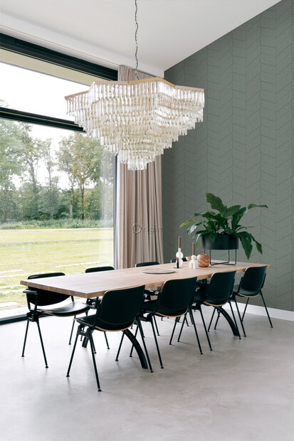 Origin Wallcoverings Luxury Skins (incl. Gratis Lijm*) 347791 - Grijs / Blauw