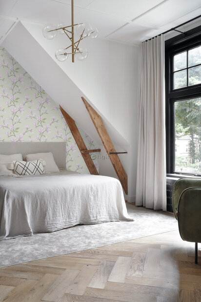 Origin Wallcoverings Manor House (incl. Gratis Lijm*) 347051 - Paars / Groen
