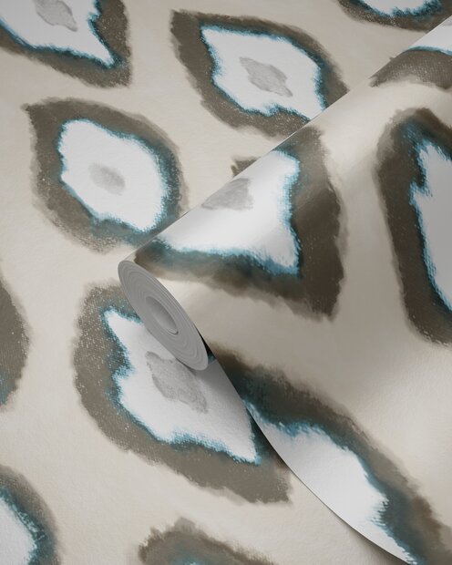 Origin Wallcoverings Mariska Meijers (incl. Gratis Lijm*) 346915 - Blauw / Groen / Beige