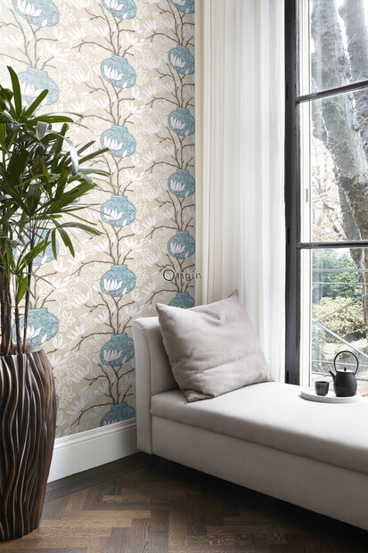 Origin Wallcoverings Mariska Meijers (incl. Gratis Lijm*) 346923 - Blauw / Groen / Beige