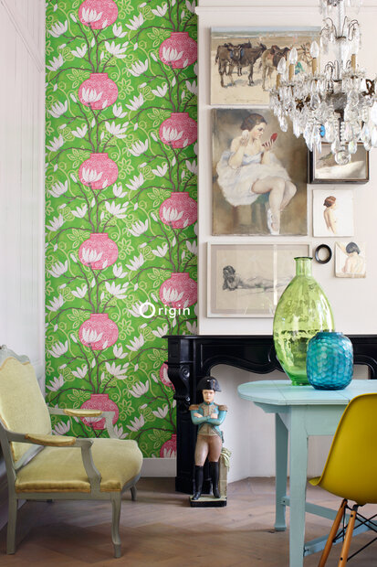 Origin Wallcoverings Mariska Meijers (incl. Gratis Lijm*) 346926 - Roze / Groen