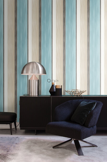 Origin Wallcoverings Mariska Meijers (incl. Gratis Lijm*) 346929 - Blauw / Groen / Beige
