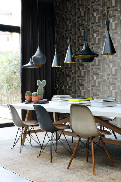 Origin Wallcoverings Mati&egrave;res (incl. Gratis Lijm*) 337222 - Zwart