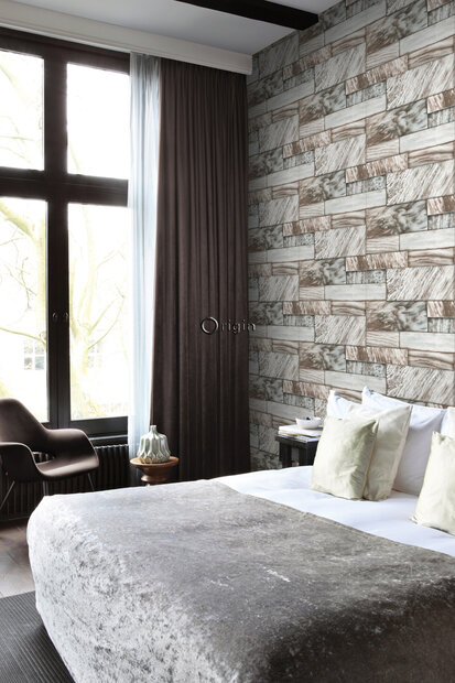 Origin Wallcoverings Mati&egrave;res (incl. Gratis Lijm*) 337255 - Bruin