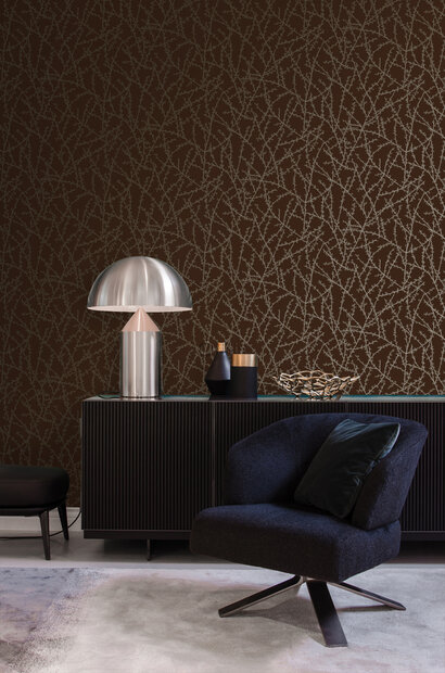 Origin Wallcoverings Metropolitan (incl. Gratis Lijm*) 345731 - Geel / Bruin