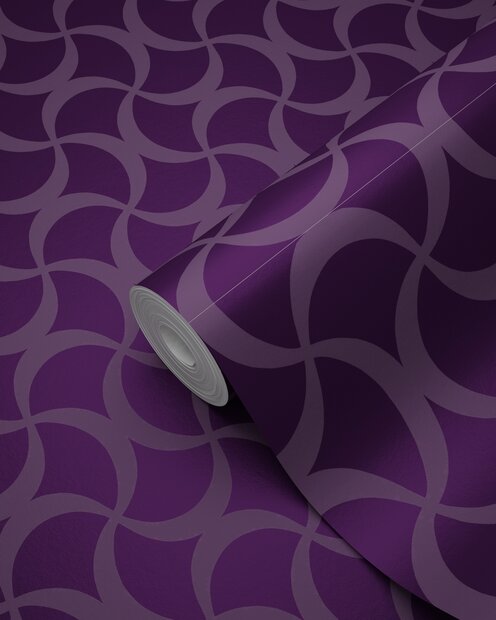 Origin Wallcoverings Metropolitan (incl. Gratis Lijm*) 345736 - Paars