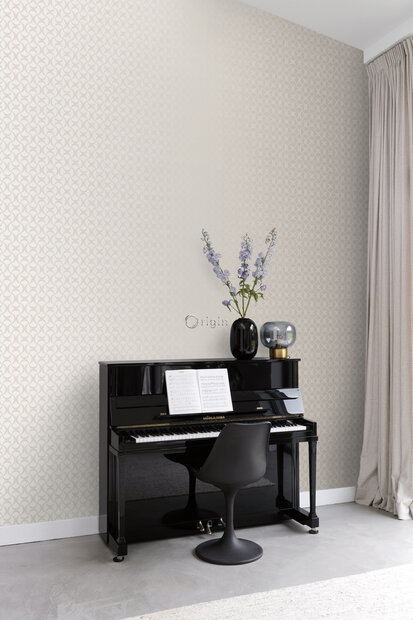 Origin Wallcoverings Metropolitan (incl. Gratis Lijm*) 345739 - zilver / Grijs