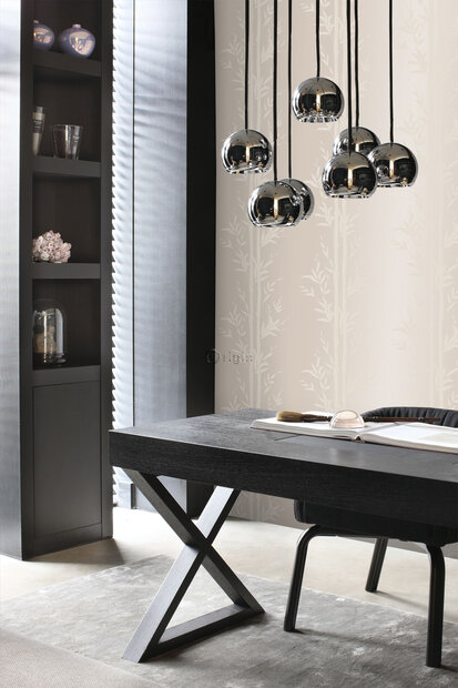 Origin Wallcoverings Metropolitan (incl. Gratis Lijm*) 345751 - zilver / Beige