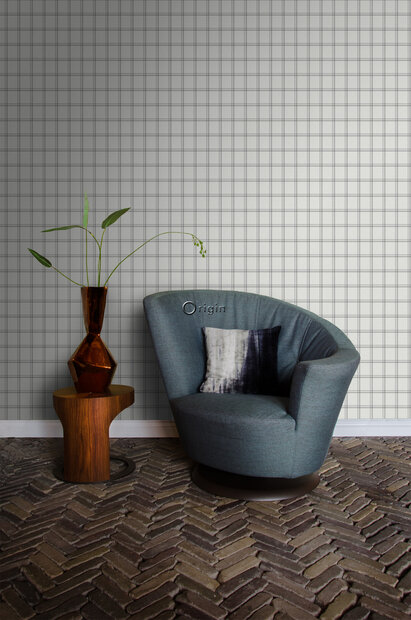 Origin Wallcoverings Natural Fabrics (incl. Gratis Lijm*) 347621 - Grijs