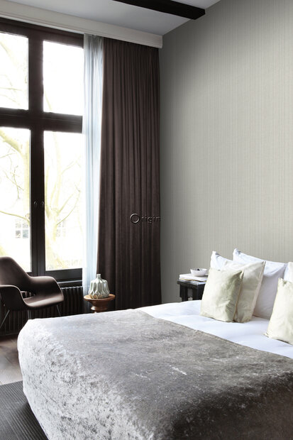 Origin Wallcoverings Natural Fabrics (incl. Gratis Lijm*) 347630 - Grijs