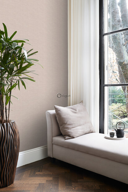 Origin Wallcoverings Natural Fabrics (incl. Gratis Lijm*) 347637 - Bruin