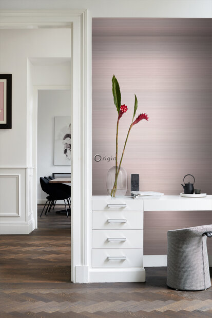 Origin Wallcoverings Natural Fabrics (incl. Gratis Lijm*) 347751 - Roze