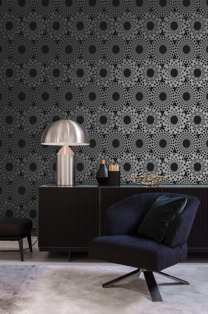 Origin Wallcoverings Ouverture (incl. Gratis Lijm*) 345935 - Zwart