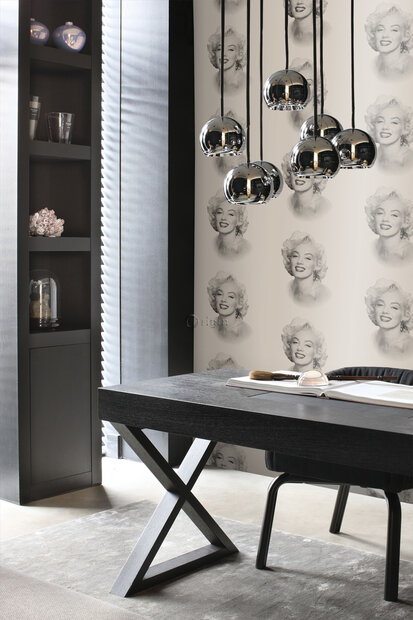 Origin Wallcoverings Park Avenue (incl. Gratis Lijm*) 326350 - Zwart / Grijs