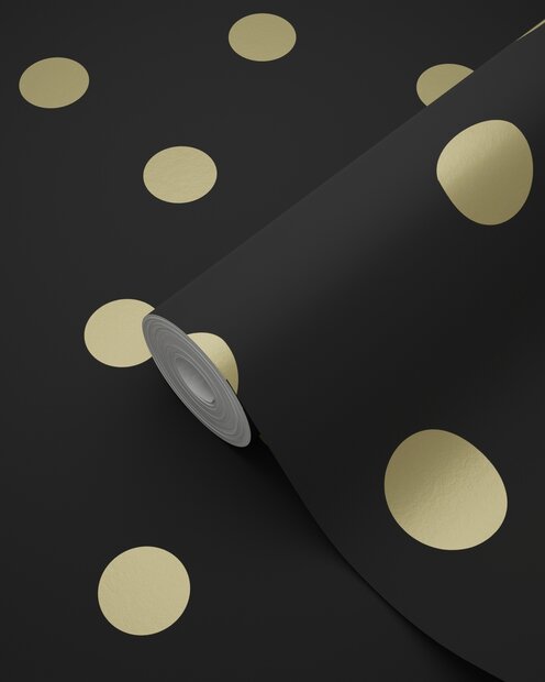 Origin Wallcoverings Precious (incl. Gratis Lijm*) 347676 - Zwart / Goud