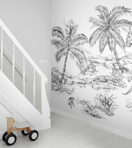Origin Wallcoverings Precious (incl. Gratis Lijm*) 357223 - Zwart / Wit