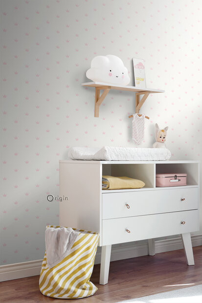 Origin Wallcoverings Precious (incl. Gratis Lijm*) 347702 - Wit / Roze