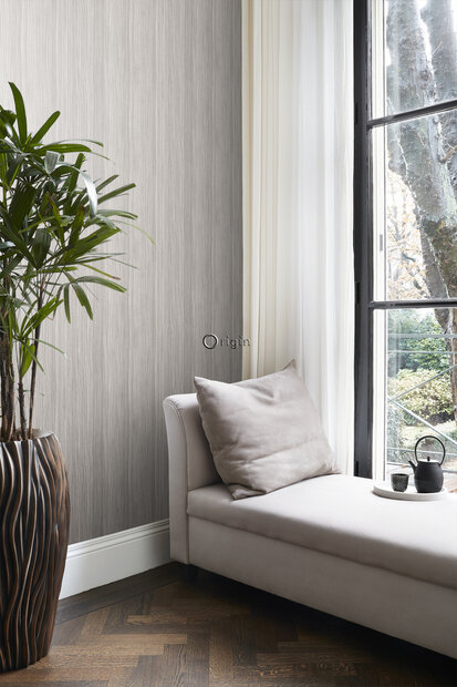 Origin Wallcoverings Raw Elegance (incl. Gratis Lijm*) 347349 - Paars / Grijs