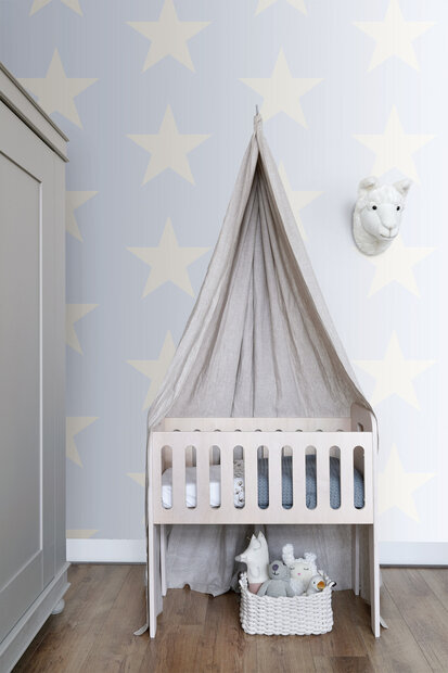 Origin Wallcoverings Upstairs Downstairs (incl. Gratis Lijm*) 346823 - Blauw