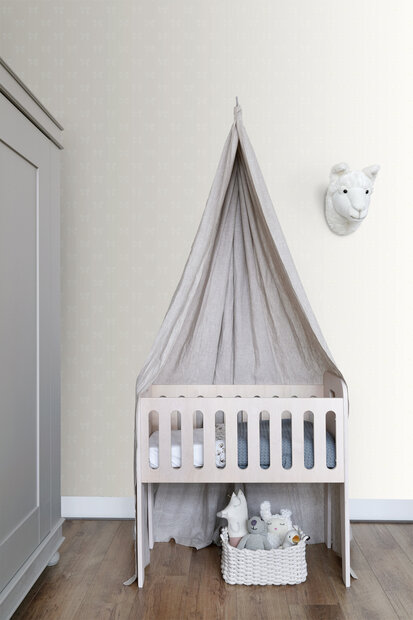 Origin Wallcoverings Upstairs Downstairs (incl. Gratis Lijm*) 346845 - zilver / Grijs