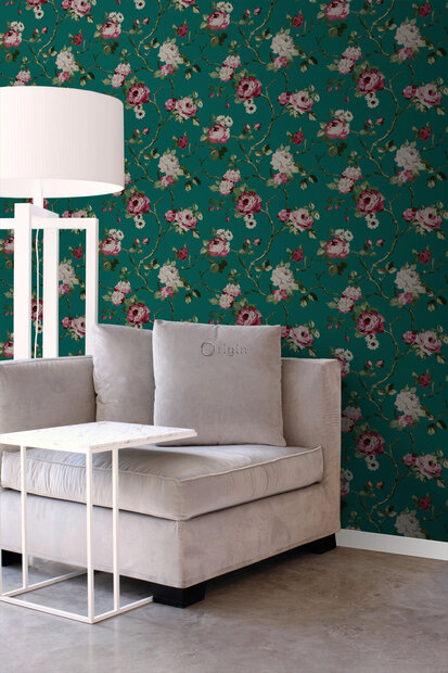 Origin Wallcoverings Wunderkammer (incl. Gratis Lijm*) 347432 - Groen