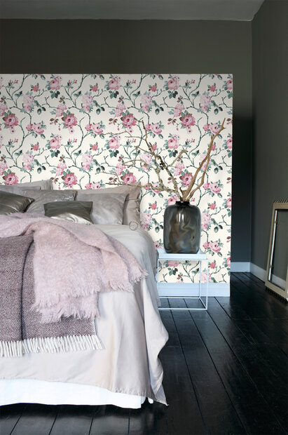 Origin Wallcoverings Wunderkammer (incl. Gratis Lijm*) 347433 - Wit / Roze