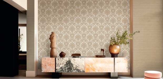 Noordwand Tradizioni 33324P Beige Goud Metallic