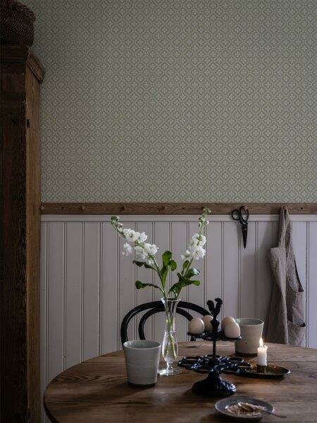 Dutch Wall Decor Gammalsvenska Klassiker 516-03 (incl. Gratis Lijm*) Groen