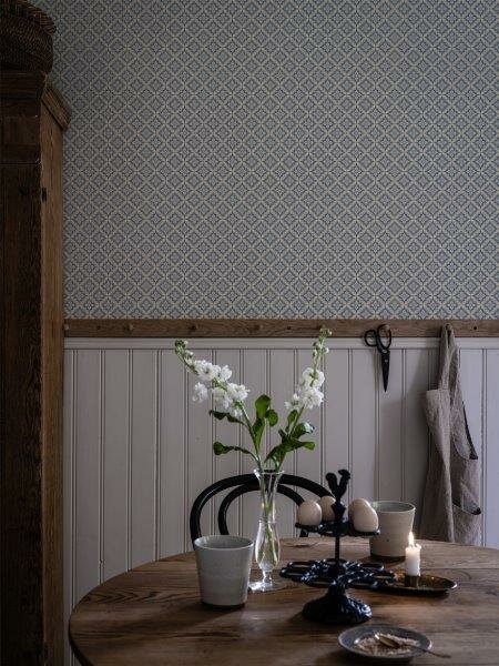 Dutch Wall Decor Gammalsvenska Klassiker 516-04 (incl. Gratis Lijm*) Blauw