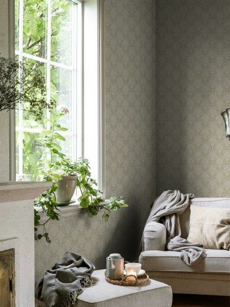 Dutch Wall Decor Gammalsvenska Klassiker 520-01 (incl. Gratis Lijm*) Grijs