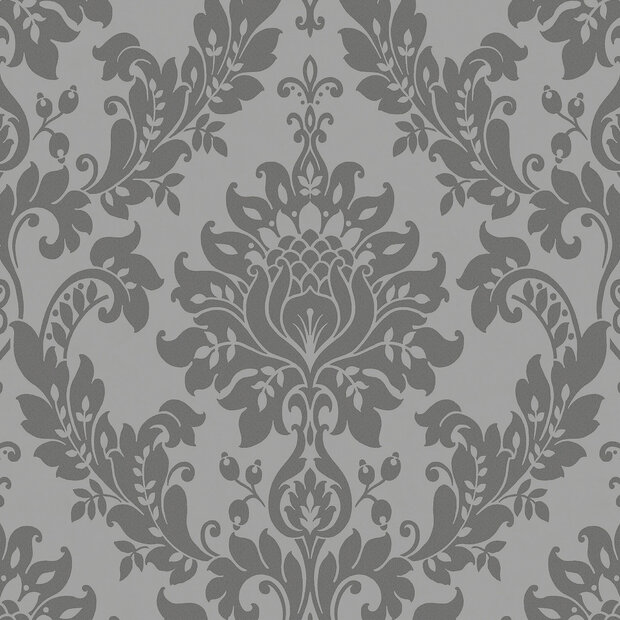 Dutch First Class Eleganza 35391 - Grijs Behang