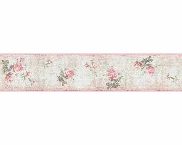 AS Creation Djooz 95665-1 behangrand - Roze / Beige Behang